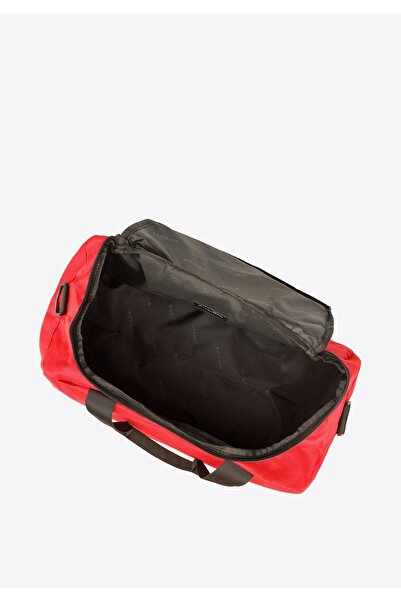 Wittchen Unisex Basic Travel Bag Small Red and Black Polyester