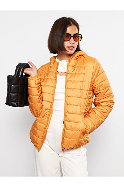 LC Waikiki Women's Hooded Plain Coat