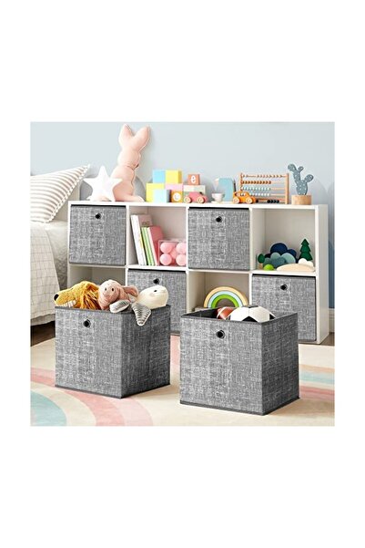 Talis Set of 6 storage cubes, Songmics, 30 x 30 x 30 cm, RFB02LG-3, Grey