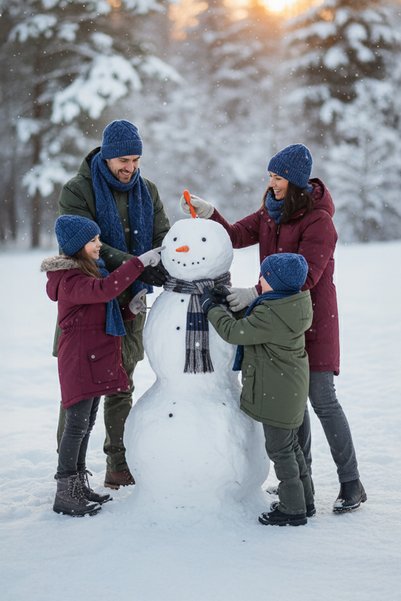 Pulltonic Set de eșarfe unisex pentru familie (1 set)