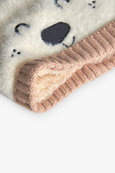 Boboli Unisex Baby Bear Patterned Beanie