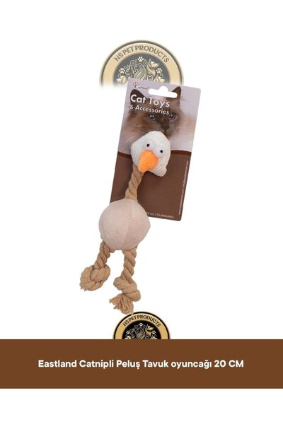 Eastland Catnipli Peluş Tavuk Kedi Oyuncağı 20 cm