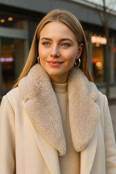 Axesoire 9849 Bej Kürk