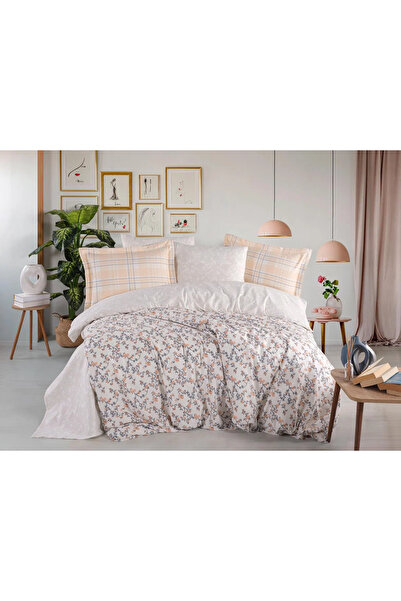 Hobby Double Poplin Duvet Cover Lola Salmon