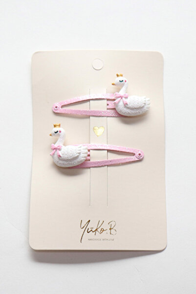 Yuko B Swans 2-Piece Snap Buckle