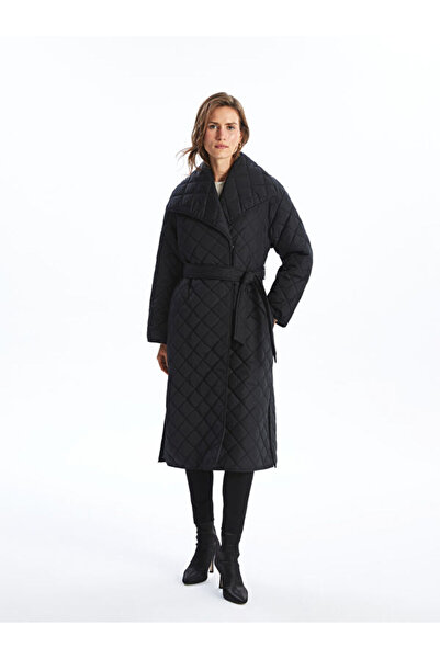 LC Waikiki Ceket Yaka Kapitone Kadın Şişme Mont