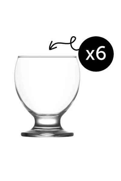 LAV Set of 6 Premium Glasses, Teo Model, LAV, for juice, cocktails and soft drinks, 250 ml