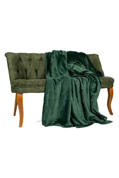 Super Elegant Pucioasa Cocolino blanket 200x230cm, Green, Plush Texture, Modern Design