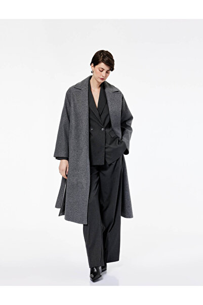 Koton Anthracite Women's Coat 6Wak00091Ew