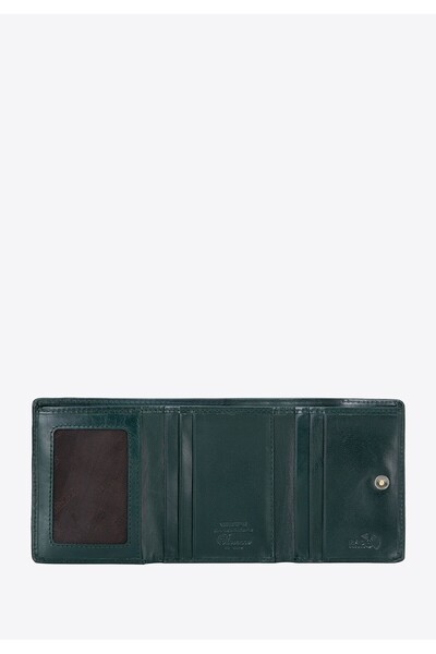 Wittchen Women's wallet made of patent leather green green leather