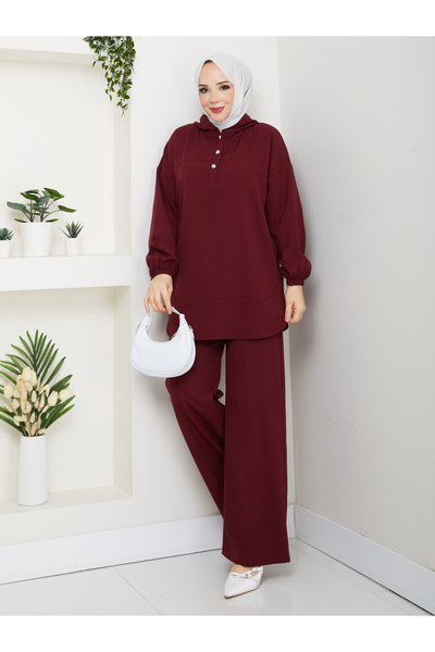 Wual giyim Women's Half-Patch Bottoms and Top Set