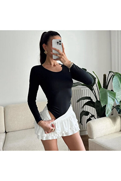 breno Bisiklet yaka uzun kol çıtçıtlı zıbın