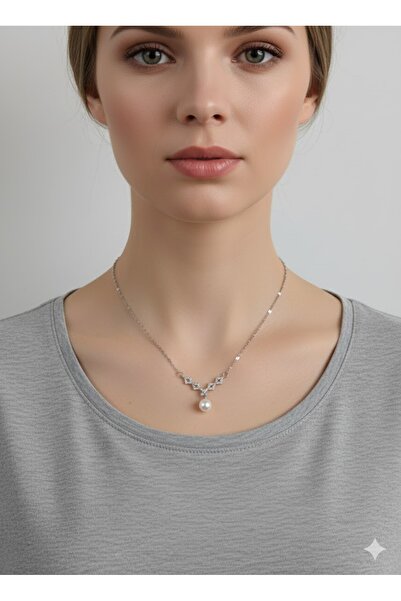 shopidik Günlük Kullanım ve Özel Davetler İçin Şık İnci Kolye