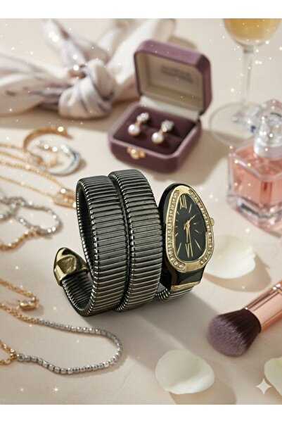 YURISH ساعة موديل ثعبان بلون مدخن