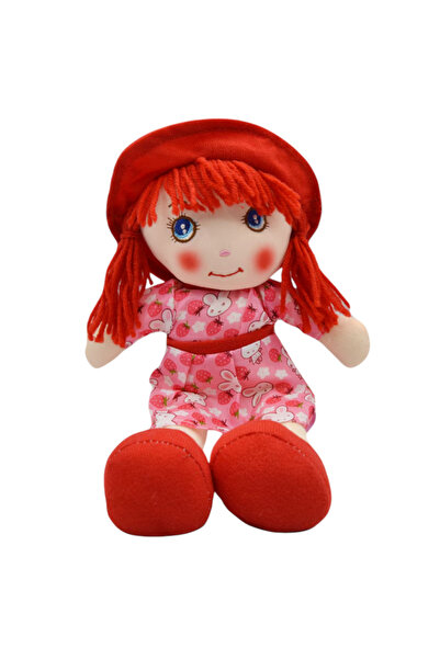 Krista Păpușă fetiță cu căciulă de înger de pluș, 30 cm, spune Înger - Îngeru...