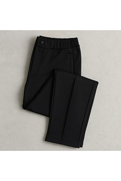 YusGos Cotton Fabric Embossed Striped (piped) Buttoned Basic Comfortable Cut Trousers