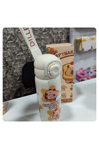 senacacollection Diller Capybara Double Drink Steel Thermos Flask 600 ml