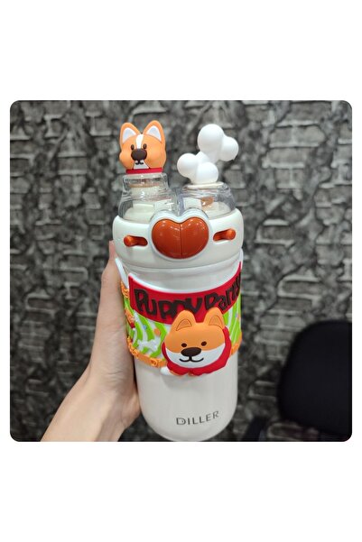 senacacollection Diller Çelik Termos Matara Çift İçim 520 ml