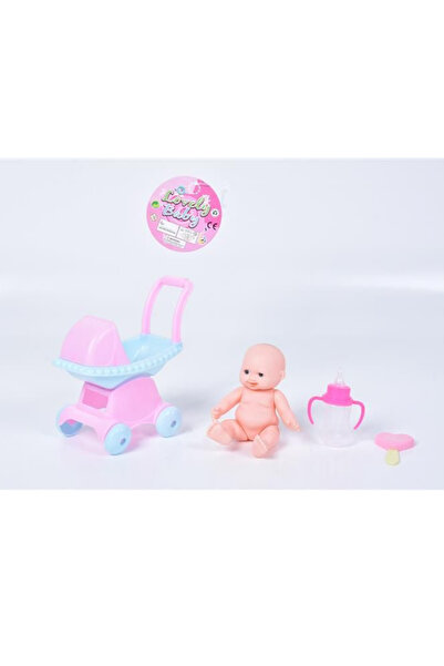 OEM Set de joacă pentru păpuși cu accesorii cărucior, biberon și suzetă, 3 ani +