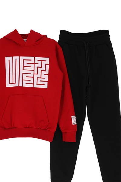 MODANINO Girl's Tracksuit Set-Zippered-High Neck- Striped Detail 12-16 Years Old 12379