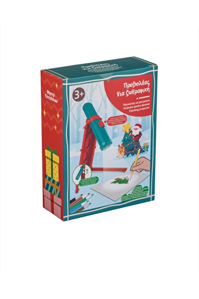 Jumbo 2 Christmas drawing projector with device and markers