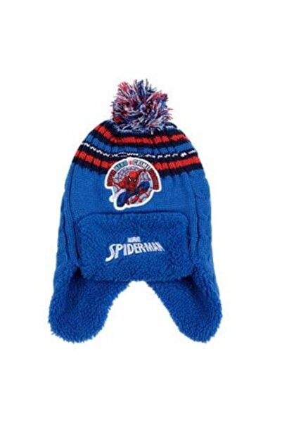 Silver Star Căciulă Spiderman albastră pentru băieți, 6-8 ani
