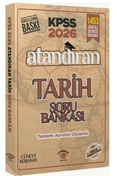 Ankara Kitap Merkezi 2026 KPSS Tarih Soru Bankası Atandıran Yayıncılık