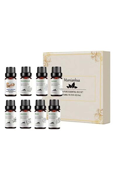 Generic Mumianhua 8 Pieces Essential Oils Set Concentrated Aroma Fragrance Oil Set Aromatherapy For Home Of