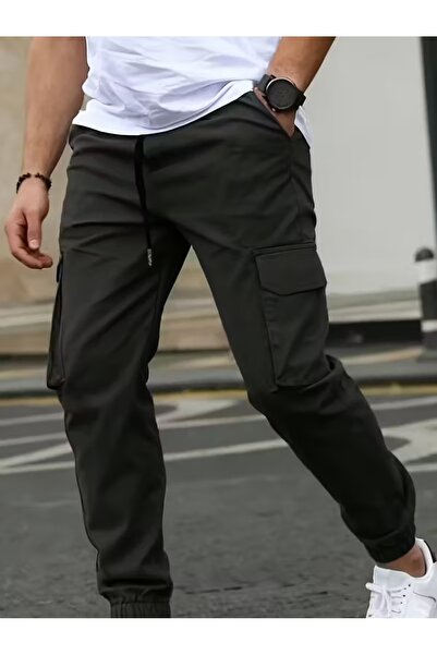 VIKUNYA Cargo Pocket Pack Cotton Men's Trousers with Side Pockets