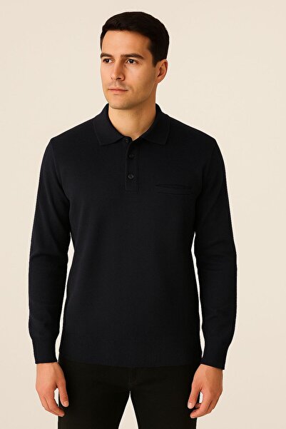 Woolen World Polo Neck Men's Sweater