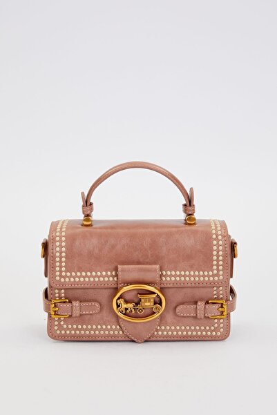 Levidor Khaki double belt view handbag