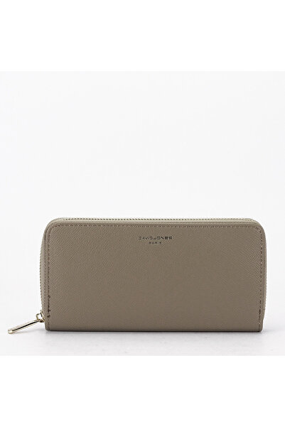 David Jones Paris P160-510 05 taupe brown wallet