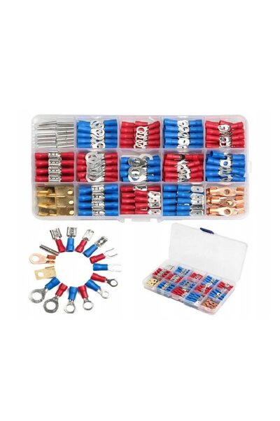 Kraft Set of 300 insulated connectors, used for automotive, industrial, house...