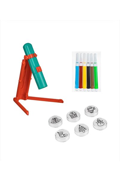 Jumbo 2 Christmas drawing projector with device and markers