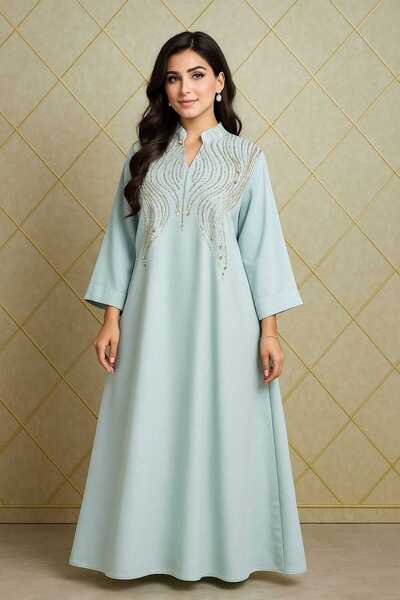 BYNAN جلابية نسائية مطرزة