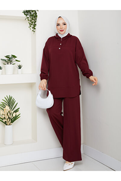 Wual giyim Women's Half-Patch Bottoms and Top Set