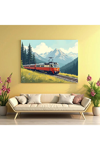Printees Electric train - Canvas on chassis