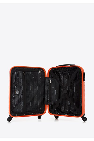 Wittchen Men's ABS Ribbed Cabin Suitcase Orange Orange ABS
