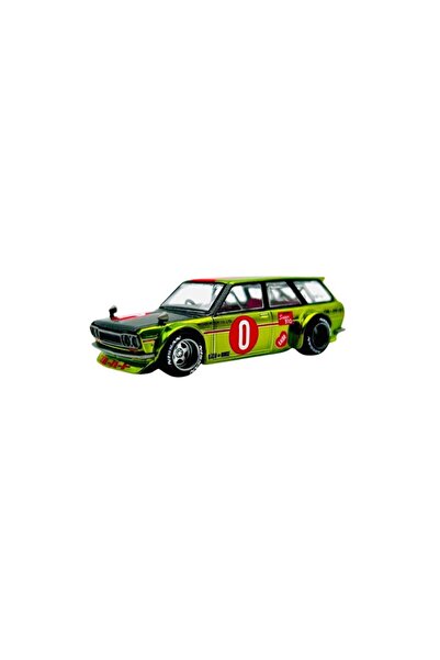 mini gt Macheta auto Datsun Kaido 510 Wagon Og Flo Yellow 1969 1:64 (KHMG164)