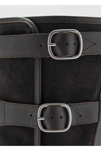 MANGO Woman Tokalı süet bot