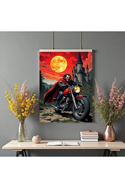 Printees Tablou - Dracula Rider - Canvas pe șasiu