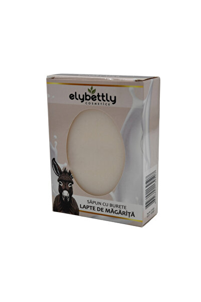 Elybettly Exfoliating, Nourishing and Regenerating Donkey Milk Sponge Soap, 170 g