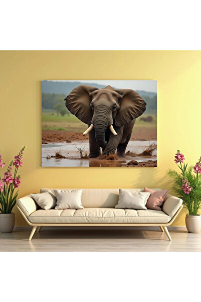 Printees Tablou - Elefant în noroi