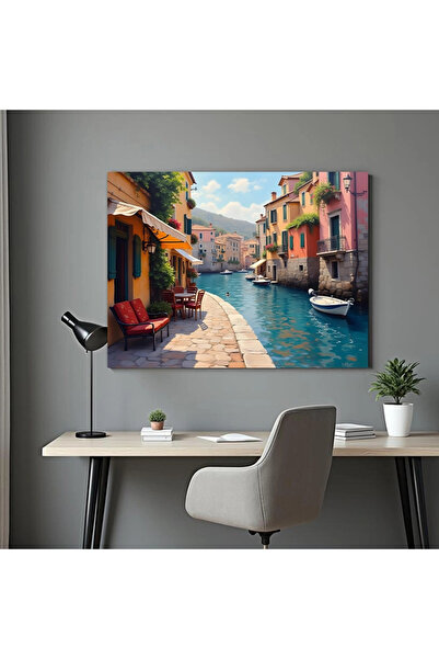 Printees Tablou - Canalul - Canvas pe șasiu - 40x30 cm