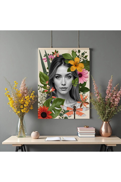 Printees Tablou - Ilustrație colaj cu portret