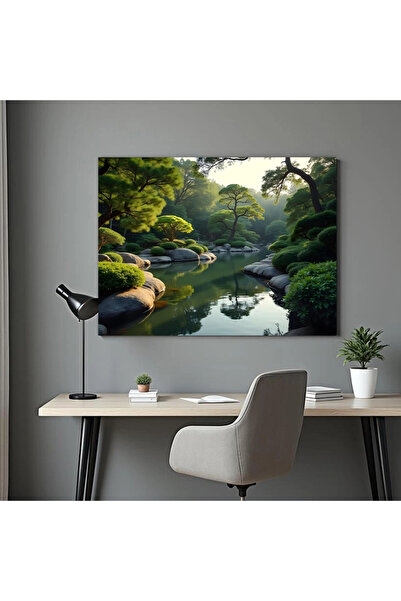 Printees Tablou - Grădină japoneză - Canvas pe șasiu - 40x30 cm