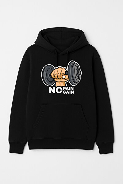 CALKARCOLLECTION No Pain No Gain Unisex Hooded Sweatshirt (Hoodie)