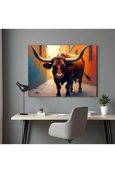 Printees Tablou - Taur - Canvas pe șasiu - 40x30 cm
