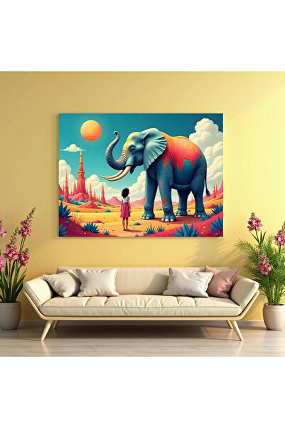 Printees Tablou - Vis cu elefant - Canvas pe șasiu