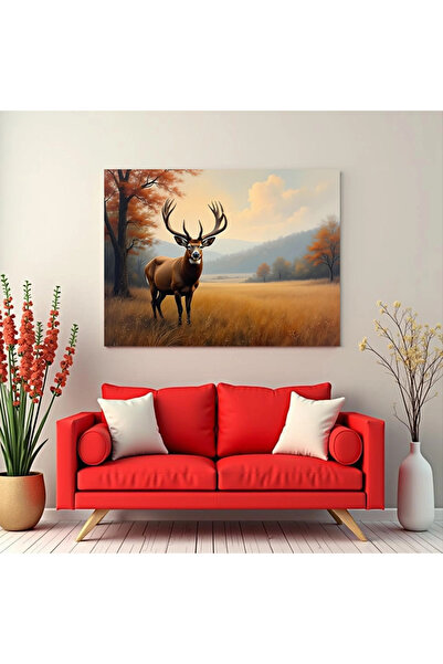 Printees Tablou - Cerb - Canvas pe șasiu - 40x30 cm